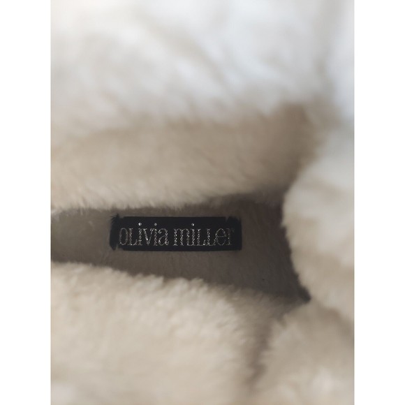 Olivia Miller Womens Sz 7 Lace Up Tan Ankle Booties Sweater Top Fashion Shoe - Picture 8 of 13